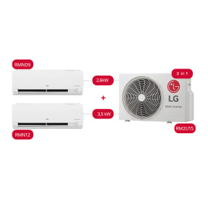 LG klima uređaj RAC multi RM2S21 dual komplet